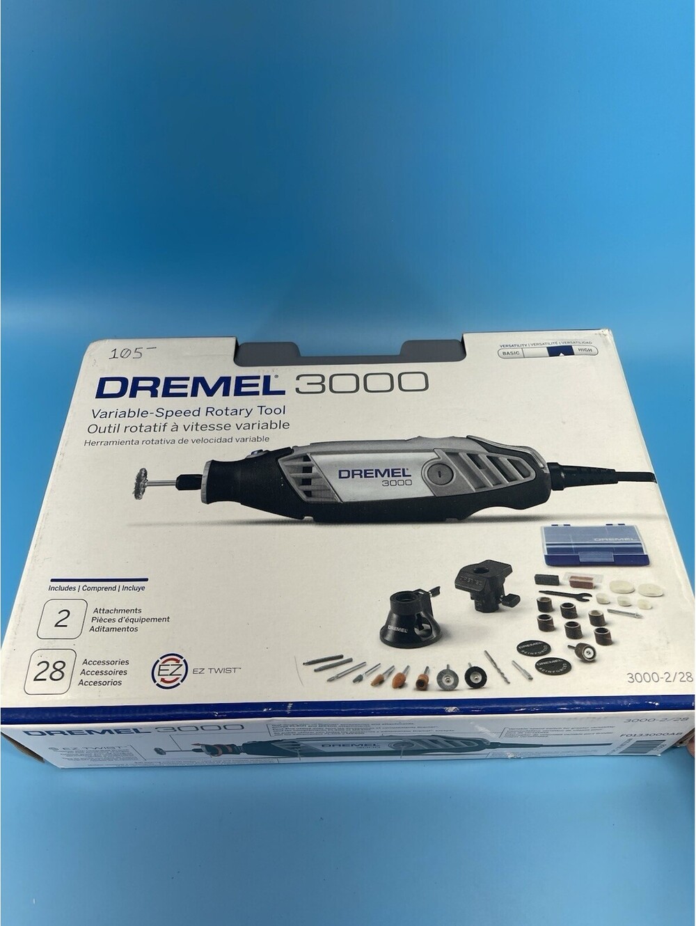 Dremel 3000 Variable Speed Rotary Tool Kit w/ Case &  Accessories